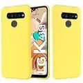 SHIEID Funda para LG K41S, Carcasa Silicona Suave Gel Rasguño y Resistente Teléfono Móvil Cover, Funda Goma Cubierta Telefono Cobertura para LG K41F-S-Amarillo