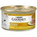 Purina Gourmet Gold Fondant Mousse con Salsa, Comida Húmeda para Gato con Pollo, 24 latas de 85g