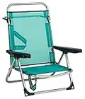 Alco - Silla Cama Playa Aluminio Fibreline Color Azul Turquesa (607ALF-0030)