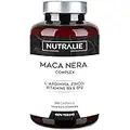 Maca Peruviana Nera 24000 mg - PREMIO 2021 - Maca Andina con L-Arginina + Zinco + Vitamine B6 e B12 ad Alta Concentrazione | 120 Maca Capsule Vegane Nutralie