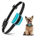 HZK Collar de Corteza de Perro PequeñO, Recargable Collares Antiladridos para Entrenamiento de Perros con 7 Modos de Sensibilidad Y VibracióN de Pitido, Azul