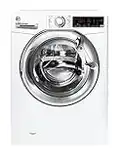 Hoover H-Wash 300 H3WS69TAMCE Freestanding Washing Machine, Chrome Door, WiFi Connected, 9 kg Load, 1600 rpm, White