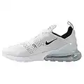 Nike Air Max 270 - Zapatillas de Deporte, Hombre, Blanco (White/Black/White 100), 42.5 EU