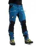 RevolutionRace Nordwand PRO Pants, Pantaloni da Uomo, durevoli per Trekking e Altre attività all'Aria Aperta, Petrol Blue, S