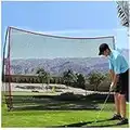 Qdreclod Red de práctica de Golf Net Plegable 3M X 2M Red Golf Practica Red de Entrenamiento de Golf al Aire Libre Interior con Bolsa de Transporte (Rojo Negro 3M X 2M)