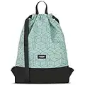 LARKSON Zaino Donna Uomo Verde Menta - No 7 - Sacca da Palestra - Borsa Sportiva Piccola Versatile con Tasca Interna - Materiale Riciclato