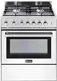 Verona VEFSGG304NW 30" Freestanding All Gas Range 4 Sealed Burners Convection Oven Storage Drawer White