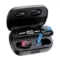 Wireless Earbuds Bluetooth 5.1 Headphone with Mic IPX7 Waterproof Bluetooth Earbuds with Microphone in-Ear Noise Cancelling Earphone for iPhone Android