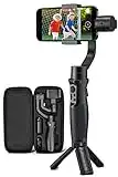 Gimbal Stabilizer for Smartphone -3-Axis Phone Gimbal for Android and iPhone 13,12,11 PRO MAX, Stabilizer for Video Recording with Face/Object Tracking, 600 °Auto Rotation - Hohem iSteady Mobile Plus