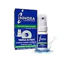 INNOXA - SPRAY TRIPLE ACTION - Hydrate les Yeux Secs et Soulage les Paupières irritées - Acide Hyaluronique Aloe Vera Vitamines B5 E- Sans conservateurs stérile - 10 ml