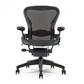 Herman Miller Classic Aeron Chair - Fully Adjustable, Carpet Casters, Size B (Open Box)