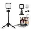 FLASHOOT CL-36 Conference Lighting Kit with Tripod & Suction Cup for Remote Working, Mini LED Video Light for Video Conferencing, Zoom Calls, Broadcast, Live Streaming, Adjustable Laptop Video Light