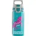 SIGG - Trinkflasche Kinder - Viva One Unicorn - Für Kohlensäurehaltige Getränke Geeignet - Auslaufsicher - Spülmaschinenfest - BPA-frei - Sport - Hellblau - 0,5L