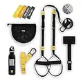 TRX GO Bundle - for The Travel Focused Professional or Any Fitness Journey, TRX Training Club App, XMount Anchor, 4 Mini Bands, and a TRX Training Stainless Steel Water Bottle