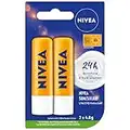 NIVEA Sun Lip Balm with SPF 30 (2x4.8g) | Protect Against Sun Burn Lip Balm, 24H Hydration