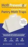 MothPrevention Powerful Pantry Moth Traps Pack of 6 | Moth Killer with Pheromones | Kitchen Moth Trap for Your Home | Maximum Pheromone Dispersal | No Odor