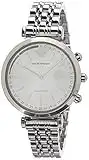 Emporio Armani Womens ART3018 Hybrid Analog Display Quartz Silver Smart Watch