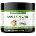 Hot Spot Treatment for Dogs, Cats & Pet Wound Care: Healing Ointment for Pets Itchy Skin Relief, Dry Skin Treatment, Natural Allergy Relief, Dog Paw Balm + Manuka Honey, Aloe Vera, Vitamin E (4 Oz.)