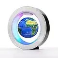 Flagest Magnetic Levitation Floating Globe - Levitating O Shape Globe with LED Lights for Educational Home Office Desk Decor - Birthday Holiday Party Anniversary Gift (4Inches Globe）