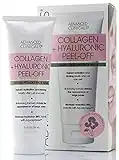 Advanced Clinicals Collagen + Hyaluronic Acid Anti-Aging Peel-Off Face Mask Hydrating, Tightening, & Firming Vegan Peel Off Face Masks Smooth Wrinkles & Pores, & Even Skin Tone (3.4 Fl Oz)