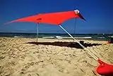 SHADYSAND - Grande Tente de Plage Familiale Anti UV (UPF 50+) Jusqu’à 5 Personnes, compacte légère et Pratique. Abri de Plage, abri Soleil pour bébé, Enfant et Adulte. Entre dans Une Valise à Main