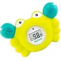 Aycorn Digital Baby Bath Thermometer - Fahrenheit Bath Thermometer Baby Safety - Water & Room Thermometer with LED Display and Temperature Warning - Infant Baby Bath Toys Floating Toy Thermometer