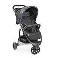 Hauck Passeggino 3 Ruote Citi Neo 2 - Passeggino Leggero 25 kg Portata, Pieghevole con Una Mano - Ultraleggero solo 7,5 kg - Passeggino Compatto Reclinabile, dalla Nascita - Grigio