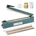 Hanchen Machine de Scellage Thermique 300mm/11.8inch Machine de Cachetage Scelleur de Sac Impulse pour Film Composite/Film Stratifié/Emballage en Papier kraft/Sac en Mylar 220V CE