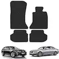 Car Mats for BMW 5 Series (2013-2017) [F10/F11] [Saloon/Estate] Tailored Fit Rubber Floor Mat Set Accessory Black Custom Fitted 4 Pieces - Anti-Slip Backing, Heavy Duty & Waterproof