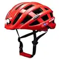 ROCKBROS Casco Bicicleta con Luz para Adultos USB Recargable Casco Seguridad Ajustable 57-62 cm para Bicicleta MTB Ciclismo, Unisex