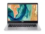 Acer Chromebook 314 (CB314-2HT-K3GR) Laptop | 14 Full HD Touch-Display | MediaTek Octa-Core ARM Cortex A73/A53 (MT8183) | 4 GB RAM | 64 GB eMMC | Mali-G72 MP3 GPU | Google ChromeOS | silber