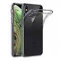 AICEK Coque iPhone XS, Transparente Silicone Coque pour iPhone XS Housse Silicone Etui Case (5,8 Pouces)