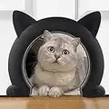 Wordcam Large Cat Door Interior Door, XL Indoor Cat Door, Pet Doors for Cats, Kitties and Small Dogs (Black)