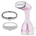 Défroisseur Vapeur, Colomba Garment Steamer Portable 1500W 280ML Fer à Repasser Défroisseur à Main Vapeur à Vêtements Vertical Steamer Pour Voyage Maison (Rose)