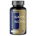 Integratore A Base Di L- Acetil Carnitina (Acetil L Carnitina) e L Acido Alfa Lipoico 90 Capsule | L-Carnitina 600mg e Ala 250mg | Acetyl L-Carnitine Jarmor