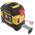 LEXIVON 2 in 1 Digital Laser Tape Measure | 130ft/40m Laser Distance Meter Display On Backlit LCD Screen with 16ft/5m AutoLock Measuring Tape | Ft/Inch/Fractions/M/mm(LX-201)