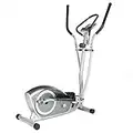 XS Sports CT700 Magnetic Deluxe Elliptical Cross Trainer - 5.5kg 2 way Flywheel, Tablet Holder, Heart Rate Sensors, Computer (Silver)