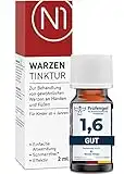 N1 Warzen Tinktur 2 ml - [Medizinprodukt] - einfach & schmerzfrei nur 1x pro Woche - Warzenentferner, Warzen entfernen, Dornwarzen entfernen, Warzenmittel