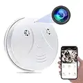 Hidden Security Camera Smoke Detector WiFi Spy Camera HD 1080P Wireless Small Nanny Cam with Night Vision and Motion Detection for Home Surveillance Indoor Wireless