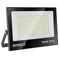 STASUN Projecteur LED 100W, 10000LM, 3000K Blanc Chaud, Projecteur Chantier LED IP66 Imperméable, Eclairage de Sécurité