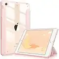 Fintie Hybrid Slim Case for iPad Mini 3/2 / 1 - Shockproof Cover with Clear Transparent Back Shell, Auto Wake/Sleep for Mini 1 / Mini 2 / Mini 3 (Rose Gold)