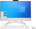 HP - 24-df1000ss, Computer desktop da 23,8", All-in-one, tastiera e mouse wireless (Intel Core i3-1125G4, 8 GB RAM, 512 GB SSD, Windows 11 Home), bianco