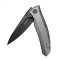 Kershaw 3.7" Stainless Steel Blade Pocket Knife | Kershaw Grid 2200, Grey, One Size