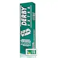 Derby Extra Shaving Blades, Derby Green, 100 Count