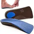 Plantillas Fascitis Plantar, Plantillas Soporte De Arco, Plantilla 3/4 De Longitud Para Hombre Y Mujer, Plantillas Ortopédicas Para Pie Planos, Pisada Pronadora Y Fascitis, 5 Tallas. (M, EU 40-42)