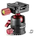 NEEWER Cabezal Trípode, Cabezal de Bola Panorámico Giratorio de 360° con Placa de Zapata Rápida de 1/4 "para Videocámara de Cámara DSLR con Deslizador de Monopié de Trípode- GM28