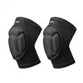 ONTYZZ Knee Pads with Non-Slip Bandage Thickening Anti-Collision EVA Sports Knee Pads Breathable Knee Pads for Volleyball Basketball Football Snowboarding Skating Wrestling Dancing Working Gardening Cleaning Black/L