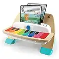 Baby Einstein Hape Magic Touch Piano Wooden Musical Toy Instruments for Toddlers, 2 Play Modes, 6 Songs, Volume Control, Age 6 Months +