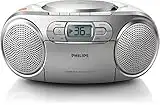 Lecteur CD Philips AZ127/12 Lecteur CD (Dynamic Bass Boost, Tuner FM, lecteur cassettes, entrée audio) Argent