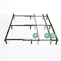 ZINUS Compack Metal Adjustable Bed Frame / 7 Inch Support Bed Frame for Box Spring and Mattress Set, Black , Twin/Full/Queen